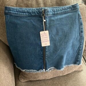 Wild Fable Denim Zipper Skirt